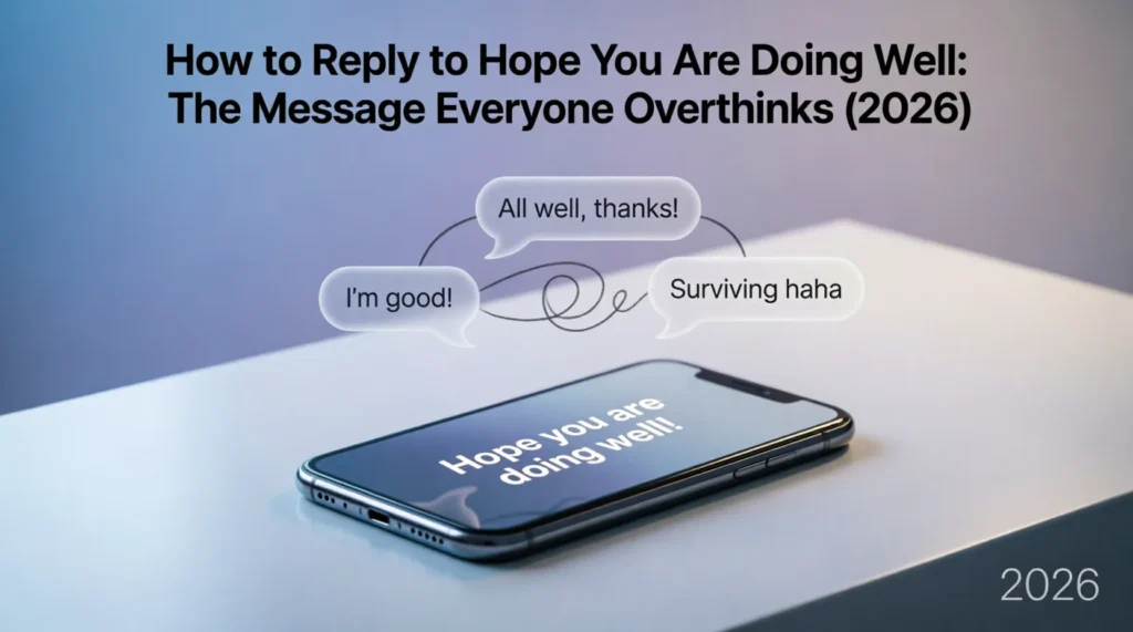 How to Reply to Hope You Are Doing Well: Best Replies (2026)