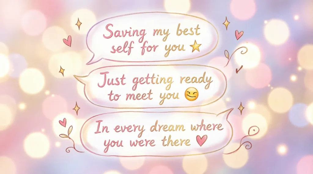 flirty responses to where have you been all my life