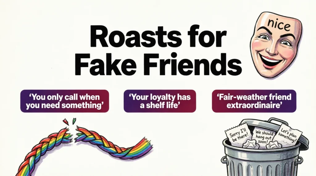 roasts for fake friends