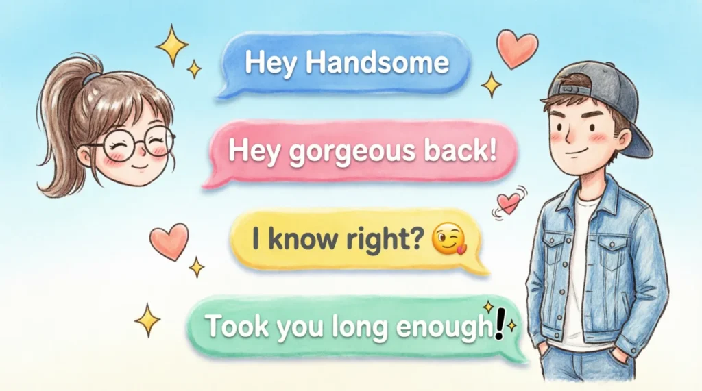 best replies to hey handsome