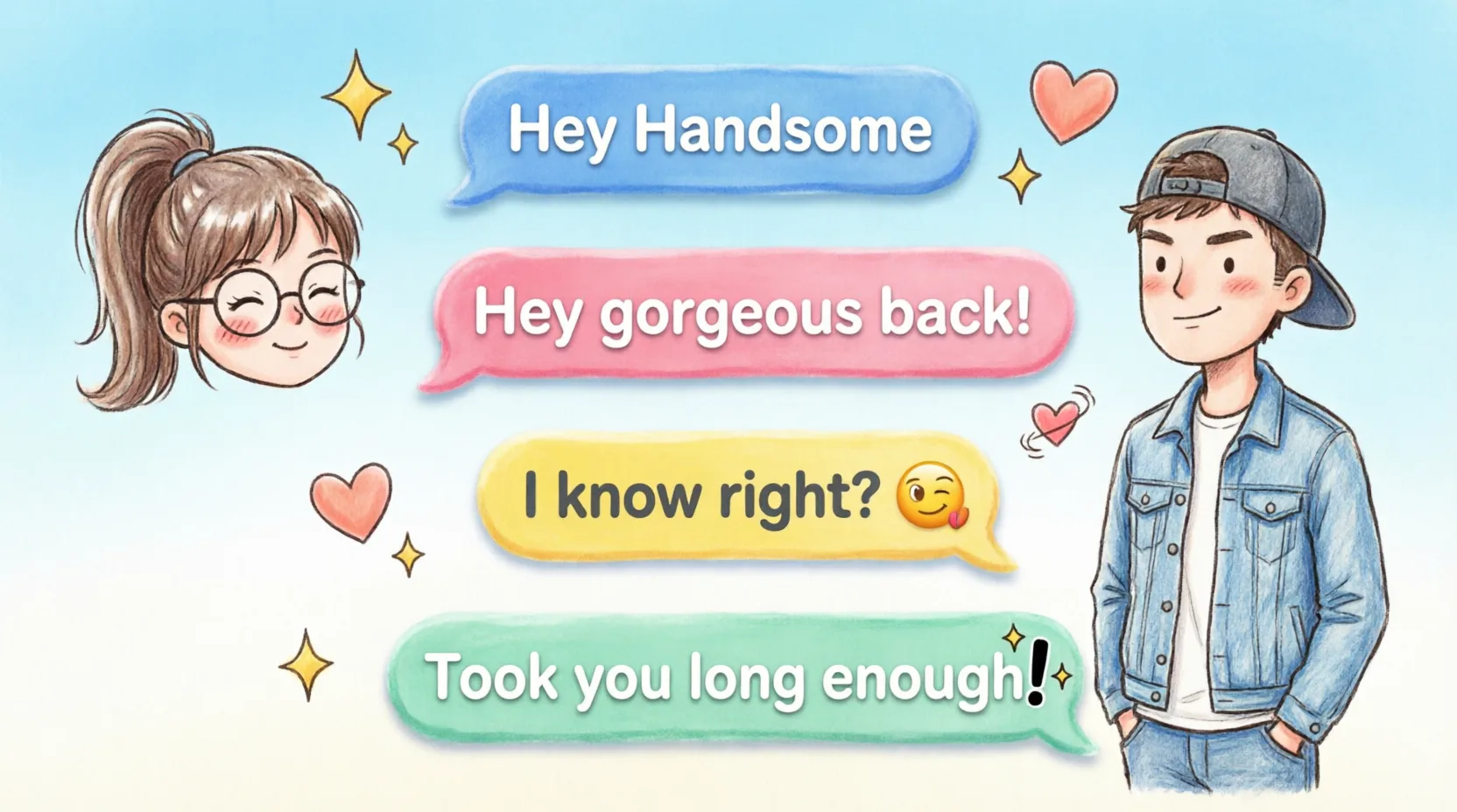 best replies to hey handsome