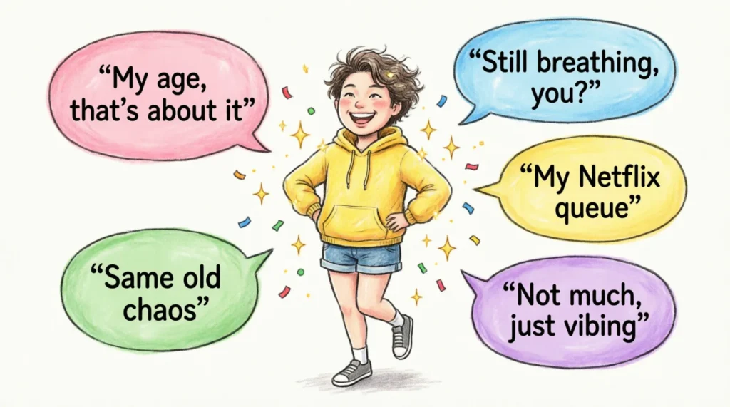 best replies to whats new with you 🎉