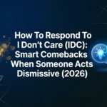 How To Respond To I Dont Care IDC: Smart Comebacks When Someone Acts Dismissive (2026) how to respond to i dont care idc