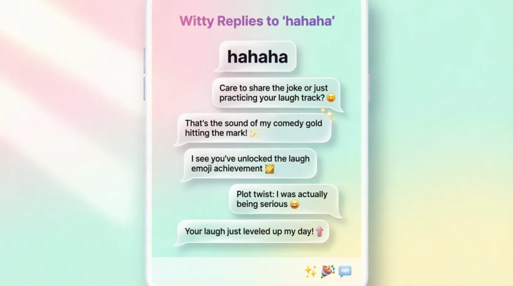 Witty And Fun Replies To Hahaha Text: Turn Awkward Laughs Into Better Conversations (2026)