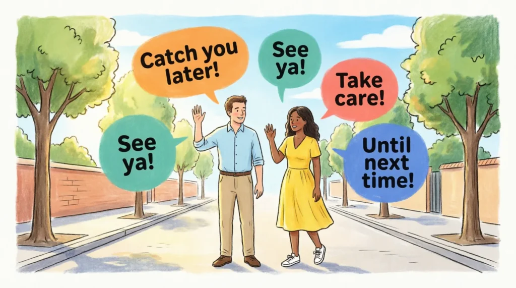 how to respond to see you later