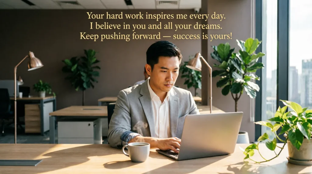 motivational messages for a hard working boyfriend