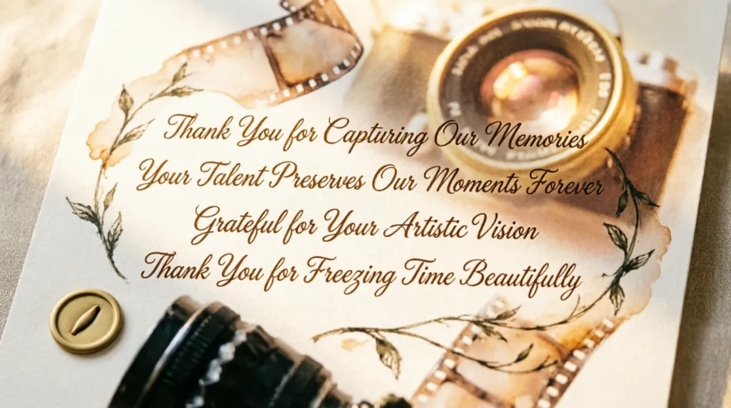 Heartfelt Thank You Messages For Your Photographer (2026)