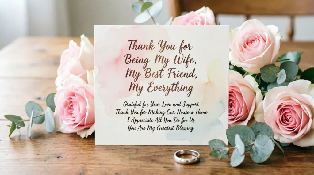 heartfelt thank you messages for your wife