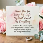 heartfelt thank you messages for your wife