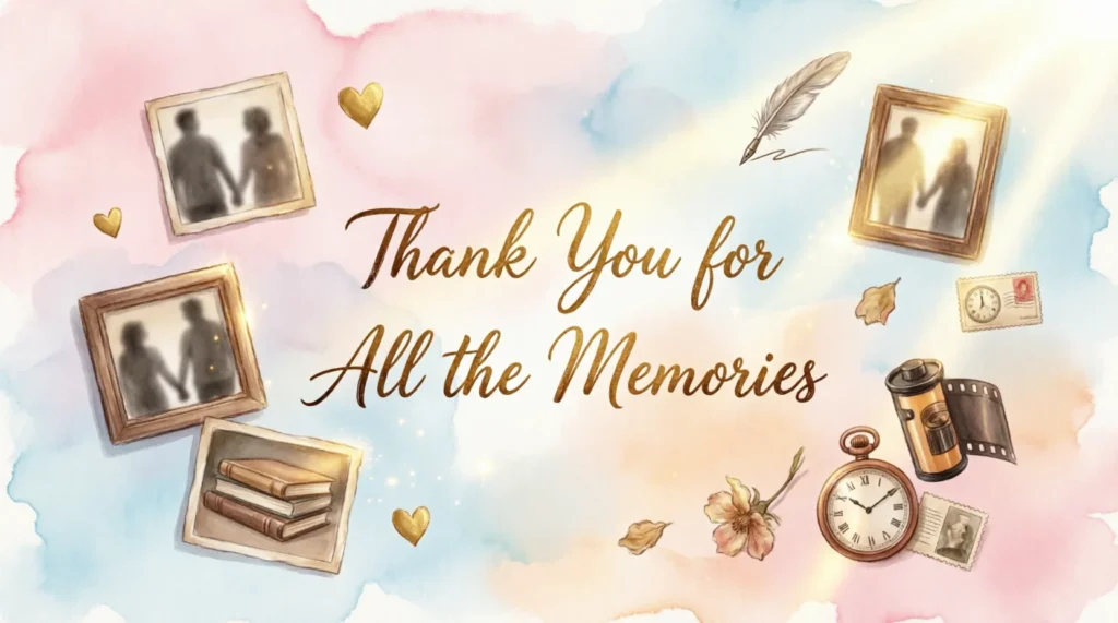 heartfelt thank you for all the memories messages to express gratitude