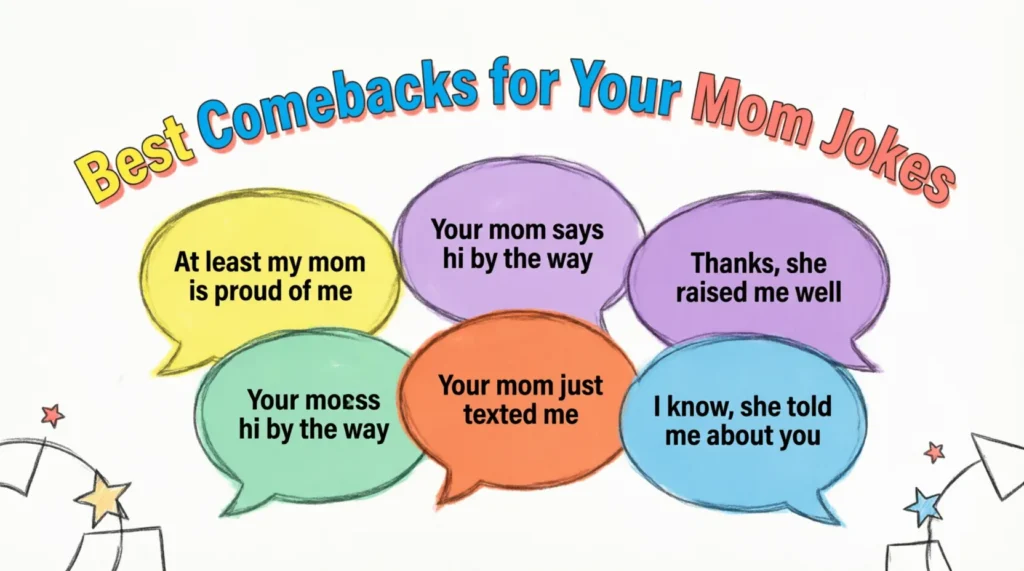 best comebacks for your mom jokes from friends