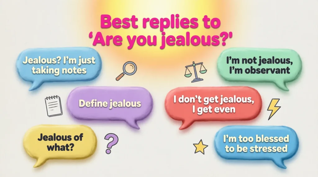 best replies to are you jealous