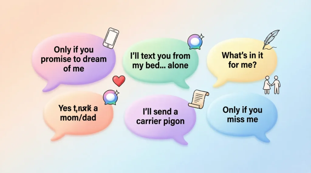 best replies to text me when you get home safely