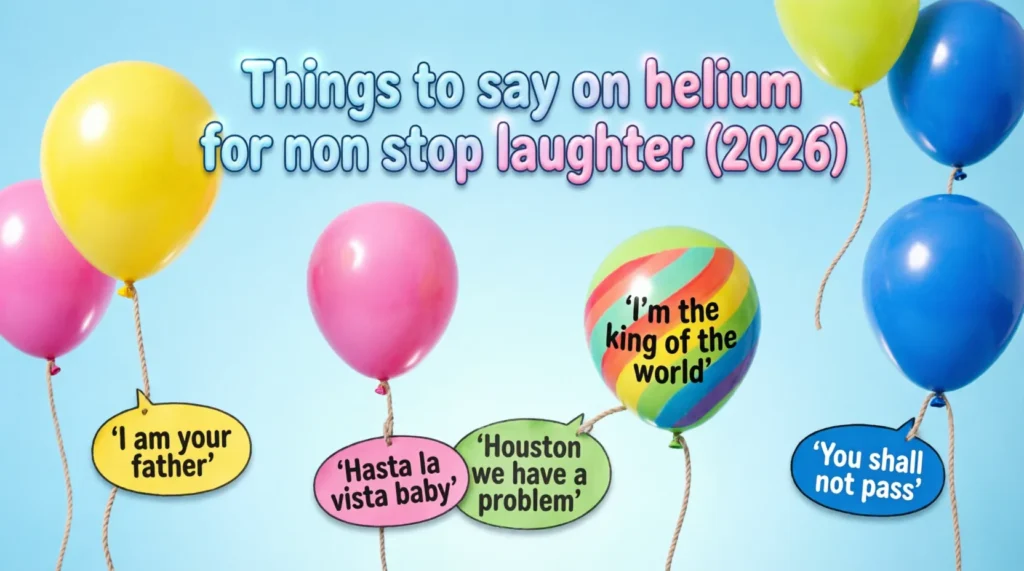 things to say on helium for non stop laughter (2026)
