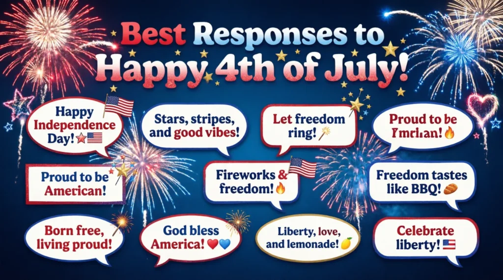 best responses to happy 4th of july in 2024